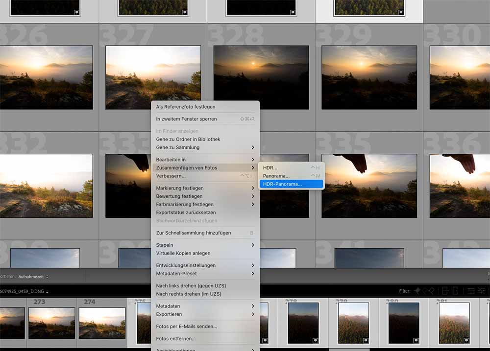panorama fotografieren